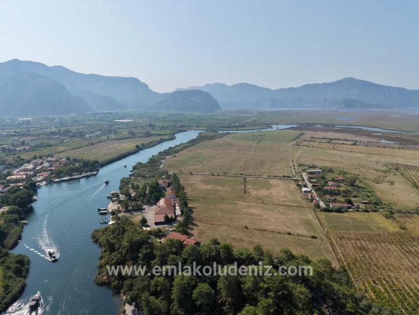 Im Köyceğiz Çandır Mahallesinde kanala sıfır 20.000m2 satılık Feld