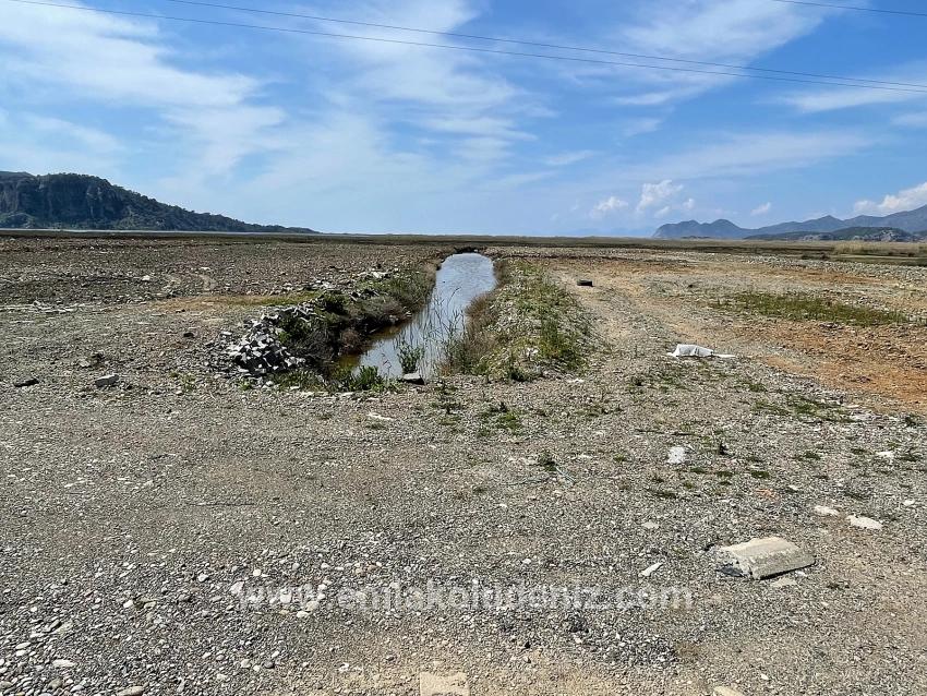 19.600 M² Großes Grundstück Zum Verkauf, Direkt An Der Straße Dalyan Iztuzu Beach Gelegen.