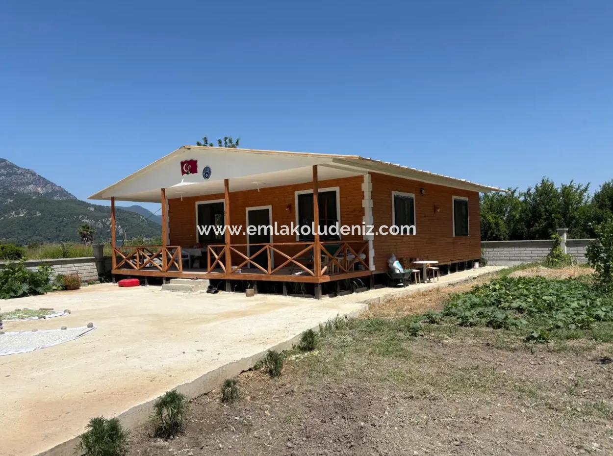 120M2 Freistehendes Holzhaus Auf Einem 2500M2 Großen Feld In Dalyan Karadağ