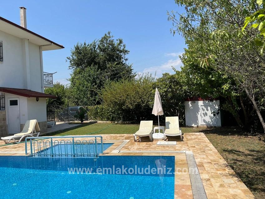 Corner Plot, 600m2, 3+1 Villa For Sale In Dalyan.
