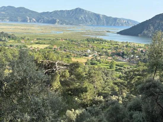 Çandır'da göl ve doğa manzaralı 1252m2 satılık tarla