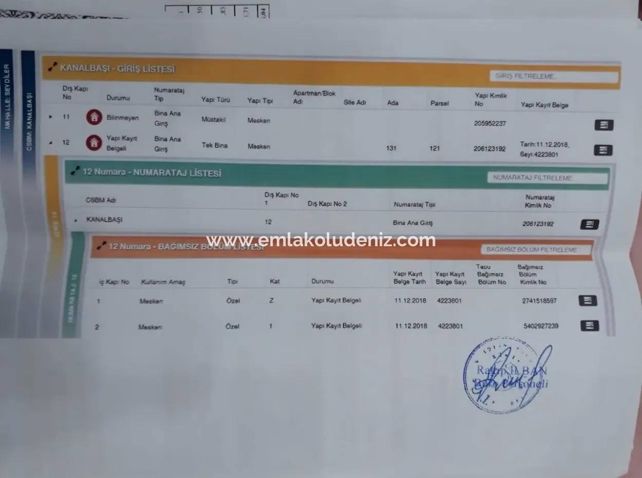 Seydikemer Satılık Müstakil Ev 2211M2 Arsa İcinde 6+2 Satılık Ev